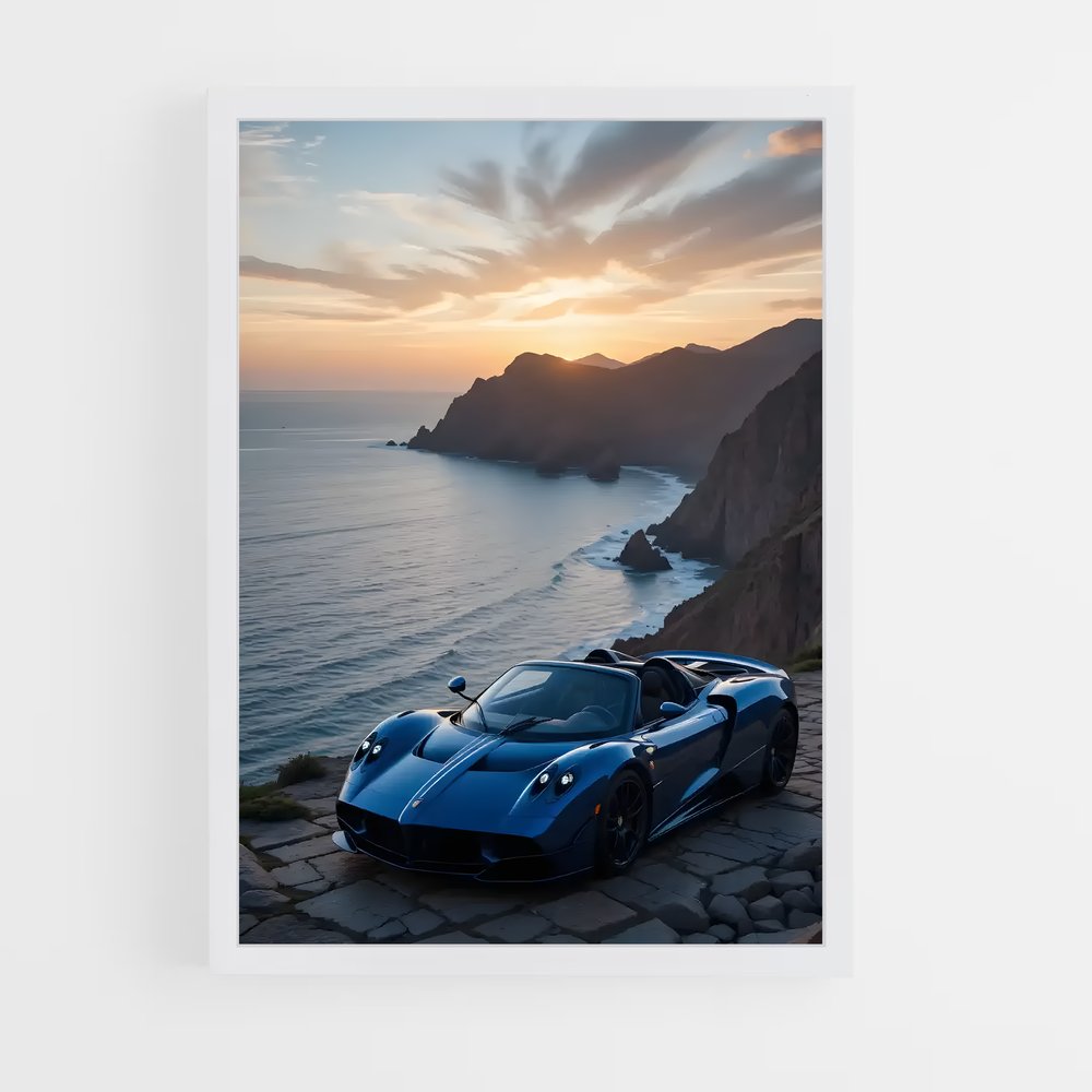 Poster Huayra Blue Ocean – affiche Pagani (vue 3)